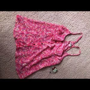 Arizona Jean Co Pink Floral Tank